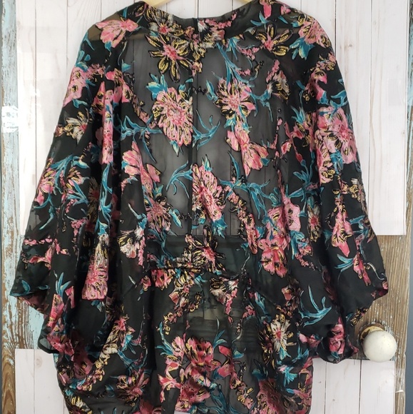 Free People Only In Dreams Burnout Kimono OS - Picture 3 of 8